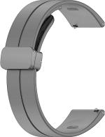 JOBINKA 22mm Smart Watch Strap with Metal Magnetic Lock Clasp,suitable for all 22mm watches Smart Watch Strap (Black)