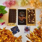Expelite Merry Christmas and Happy New Year Chocolate Gift Bar ( 100 Grams ) Gift Bars (100 g)