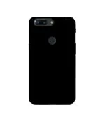 Casotec Solid Black 3D Printed Hard Back Case Cover for OnePlus 5T