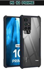 XOVO Back Cover for Mi Redmi 10 Prime (Transparent, Dual Protection, Pack of 1)