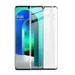 Lustree LG VELVET Black Tempered Glass Scratch Proof and Bubble Free Screen Protector with Dry and Wet Wipe