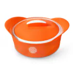 OTTO HOME PRODUCTS- Shahi Insulated Inner Stainless Steel Casserole, 2200 ml, Orange | PU Insulated | Food Grade | Easy to Carry | Easy to Store | Ideal For Chapatti | Roti.