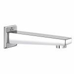 Rocio Brass Bath Tub Taps with Wall Flange, Foam Flow Waterfall Spout Taps for Luxury Modern Bathroom, Wall Mounted High Flow Bathtub Faucet, Chrome Finish 24 x 7 x 6 cm