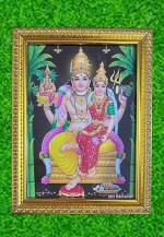 FRAMTASTIC Swarnakarshana Bhairava Swarna Akarshana Photo frame For Pooja/Worship| Small Size Wall Painting Framed Home and temple Decor