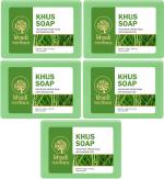 MeriBana Khadi Musk Handmade Bath Soap (5 x 125 g)