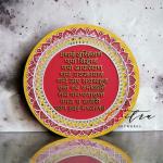 Chitra Artworks Navkar Mantra Home Decorative Religious Wall Hanging (Multicolour) 38 x 38 x 2 cm