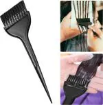 Bingeable Black Hair Color Brush Dyeing Wooden Handle Mehandi