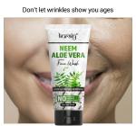KURAIY Amazing NEEM ALOE VERA Face Wash Soothing Clear Calming Facial Cleanser Natural Beauty