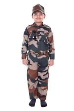 RAJ FANCY DRESSES Army Dress for Kids, Indian Military Soldier, New Army 3 Pcs (14 - 18 Years)