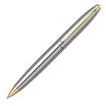 Scrikss Ball Point Pen Stainless Steel Body Twist Mechanism Gold Plated Brass Accessories Knight 88 Series Modern & Elegant Design Ideal For Office, Home, College, Gifting