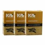 Kai Essentials Sandalwood Handmade Soap Handmade Herbal Soap 125g - Bathing Bar (Pack of 3)