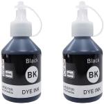 ZOKIO Refill Ink BT5000 For Brother T300 Printers Pack of 2 Black Ink Bottle