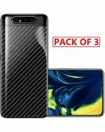 GADGETRONICS Samsung A90 Transparent Plastic Scratch Resistant Back Screen Protector (Pack of 3)