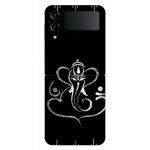 aadia SAMSUNG Z-FLIP 4 PRINTED MOBILE SKIN STICKER DECAL LAMINATION (PERFECT FIT/ONLY BACK/MATTE FINISH)