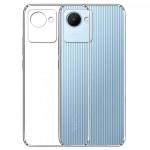 Fastship Rubber Back Cover for Realme RMX3690 / Realme_C30s - Transparent