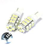 Guance White 28 SMD LED T10 Parking Indicator Socket Bulbs Universal for All Cars (Pack of 2)