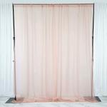 SpecialYou.in 3pcs Tulle Sheer Net Curtain Backdrop Cloth in Peach Color for Happy Birthday Decoration, Baby Shower, Bride to be, Happy Anniversary, Photoshoot Prop, Aesthetic Room Decor.