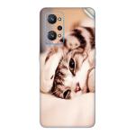 GADGETSWRAP Printed Vinyl Skin Sticker for Realme GT Neo 2 - funny lazy cat