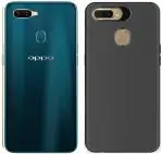 CarryWrap Back Cover for OPPO A7 (Black)