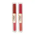 Pink Line 2 In 1 Dual Head Intense Matte Velvet Non-Cracking Anti-Transfer Long-Lasting Waterproof Liquid Lip Glosses Set (Tomorrow, Fashion) pack of 2