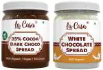 La Casa Choco Spread Combo - White + Dark Chocolate Spread | 2x350g |