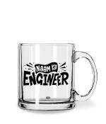 Whats Your Kick Naam Ka Engineer Quotes Printed Clear Glass Coffee Mug 325 ML
