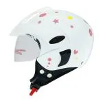 TVS Racing Helmet Kids HF Starry Sky White_Pink_Yellow 2X Small
