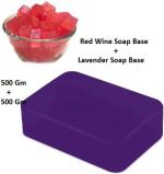 Arth Retail House Combo Red Wine Soap Base And Lavender Soap Base Organic Soap Base 1000 Gm
