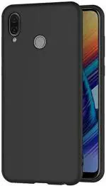 XOVO Back Cover for Honor Play (Black, Dual Protection, Silicon, Pack of 1)