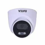 Velvu 2MP Color Night Vision Wired Day/Night 24 Hour Full Color Vision 1080p Full HD with inbuilt Audio Mic Indoor Dome CCTV Surveillance Camera Compatible with 2MP and Above DVR