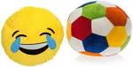 Kashish Trading Company Yellow Smiley ball - 30 cm (Multicolor)