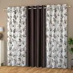 Mahi Textiles Premium Curtains Door||5feet||Pack of 3 Curtains.
