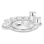 Shri & Sam Nifty Stainless Steel Thali Set 10 pcs