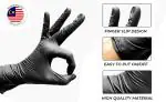 AM SAFE-X delivering the best Black Nitrile Gloves pack of 30pcs medium