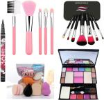 BUYTYA Waterproof Sketch Pen Eyeliner with Makeup Kit and Eye Shadow (Set of 20)