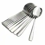 Mosaic Stainless Steel Spoon Set for Tea, Sugar, Coffee, Spices, Small Spoon Set (Length 16.5cm, 1.8mm, Set of 6)