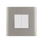 Kolors 18 Module, Modular Switch Plate with inner plate [Cover Plate] CoverPlate Satin Graphite Grey [These modular plates are only compatible with KRAFT & KOSMIK Switches]