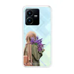 Emble Designer Clear Tranperant Silicone Case For Vivo Y22s -Design A14 ( TPU | Soft , Vivo Y22s | Multicolor )