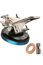 Aclix Random Fighter Airplane Shaped Premium Solar Powered Car Air Freshner Car Dashboard Accessory for All Cars Interior Decoration
