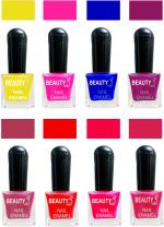 OUR Beauty Multicolor High Quality Quick Dry Long Lasting Hd Colors Nail Polish 2Feb30, 64 ml (Set Of 8)
