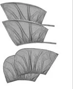 ORTOLY Car Window Cover For Sunlight, Car Sunlight Blockers, UV Protection Shades Cover, Foldable, Transparent Sun Screens Cover, Window Sunshades Cover, Sunblock Films, Car Glass Sun Protectors 4Pcs