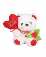 Tickles Faux Fur Toy Be My Valentine Cute Teddy Washable Stuffed Toy with 12 cm 2M and Above