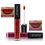 Perpaa Bright Red, Maroon Berry Lipstick (Pack Of 2)