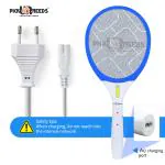 Pick Ur Needs Rechargeable Mosquito Bat/ Racket With Wire Charging Electric Insect Killer Indoor, Outdoor (Fly Swatter)