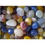 VANNEF Stone Polished Decorative Onyx Pebbles Stones for Home Decor, Garden, (Multicolour_3950gm)