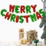 My Party Suppliers Merry Christmas Decorative Letter Balloons set with Banner