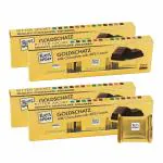 Ritter Sport 3 Pcs Mini Goldschatz Milk Chocolates - 150g Each, Pack of 4
