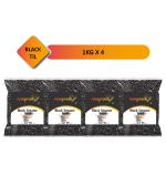 Annprash Premium Quality Kala Til 4 kg ( 1 kg x 4 Pack) Black Sesame Seeds