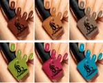 AQ FASHION New Pastel HD Shine long-lasting stay and Quick Dry Nail Polish Set (POOJA 08) Multicolor (Pack of 6)