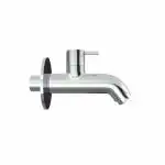 GLOXY Chrome Finish Wall Mount Brass Short Neck Cock Faucet Tap Valve for bathroom, Kitchen, Wash Basin Water Tap (Royal)